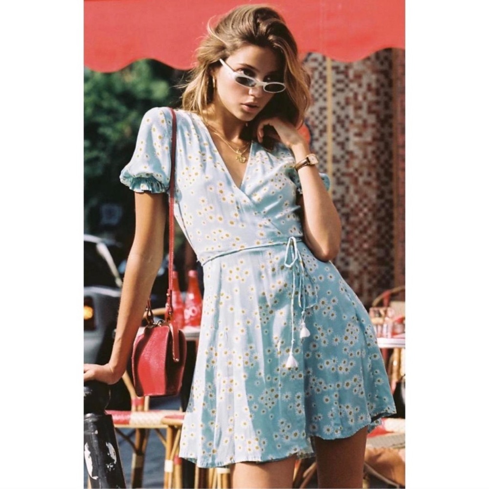 Faithfull the brand Mira wrap dress, new with tags! Beautiful dress for summer!